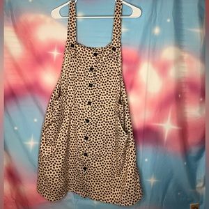 Cute Soft Corduroy Overall Dress